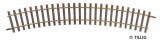 Curved track R11 366mm-radius.